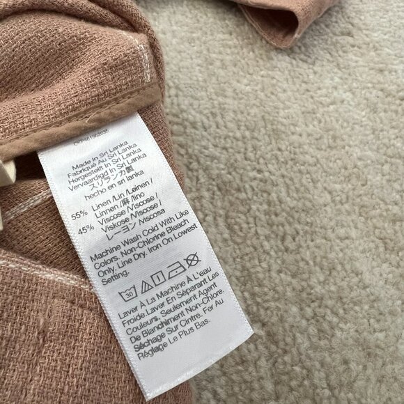 Madewell Linen Larsen Breezewoven Blazer Jacket in Windowpane XL - Picture 11 of 11